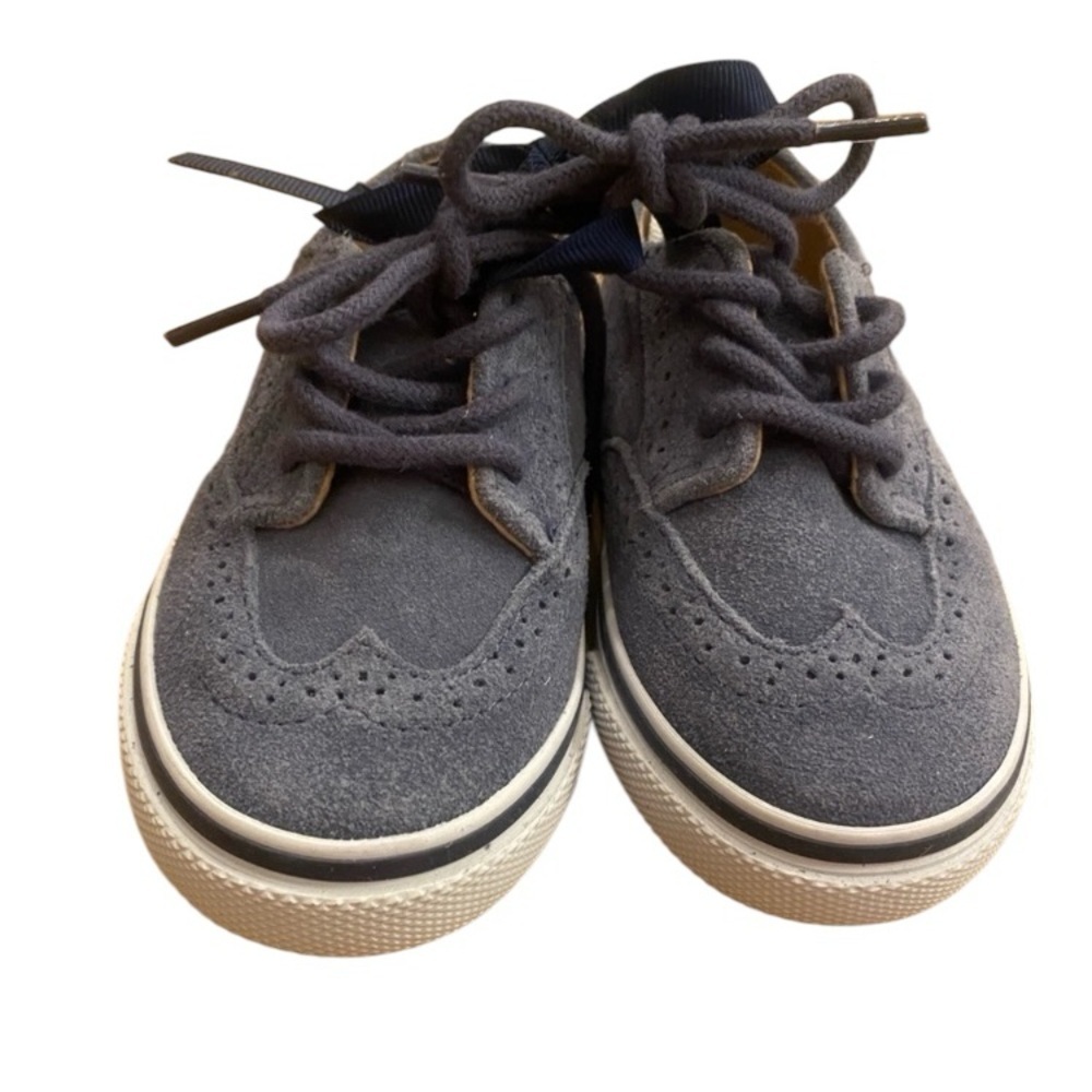 Janie & Jack Blue Suede Leather Wing Tip Shoes New without tag NWOT Size 6
